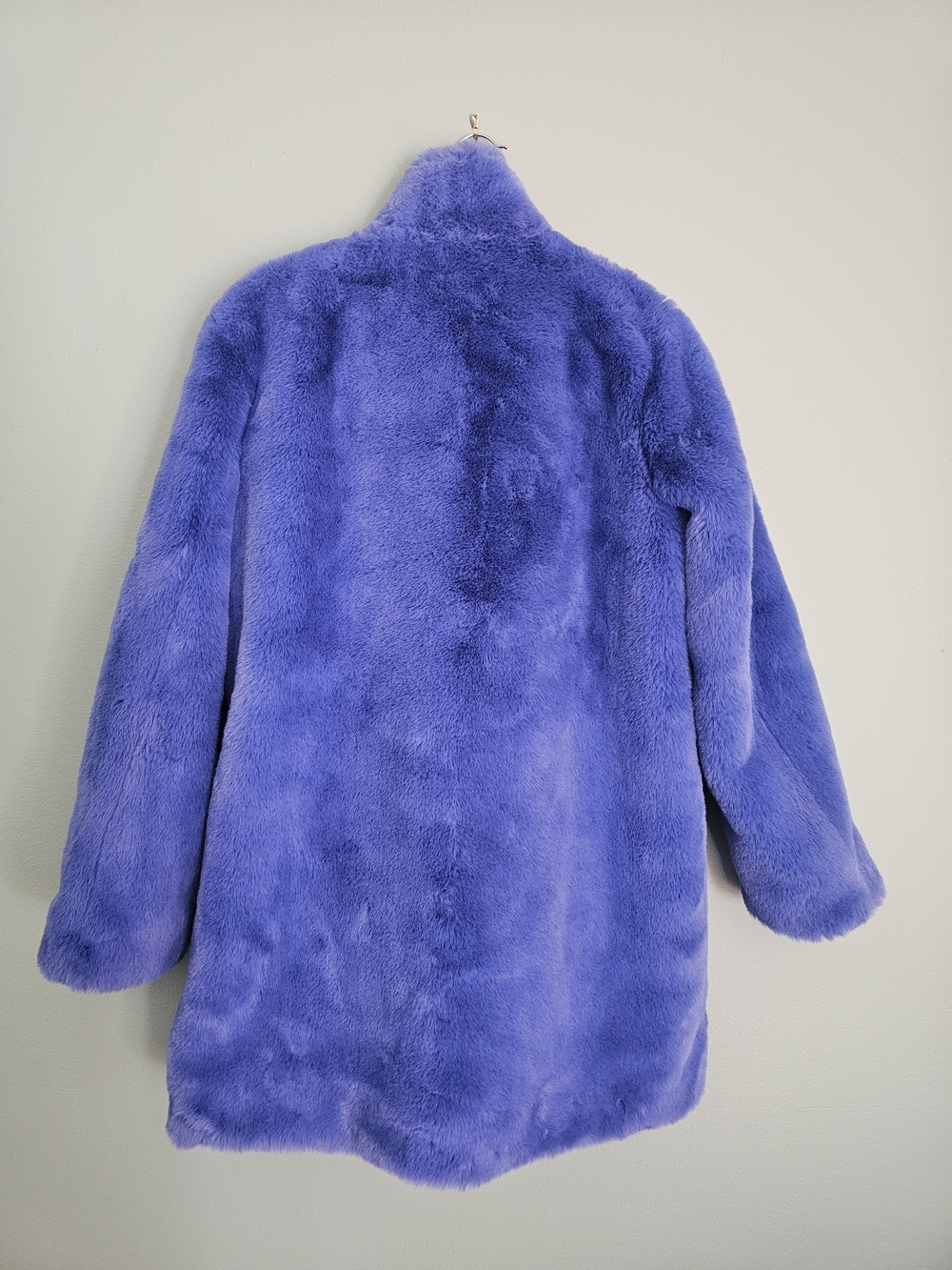 Apparis Plush Faux Fur Teddy Jacket - Violet Blue - Picture 2 of 3